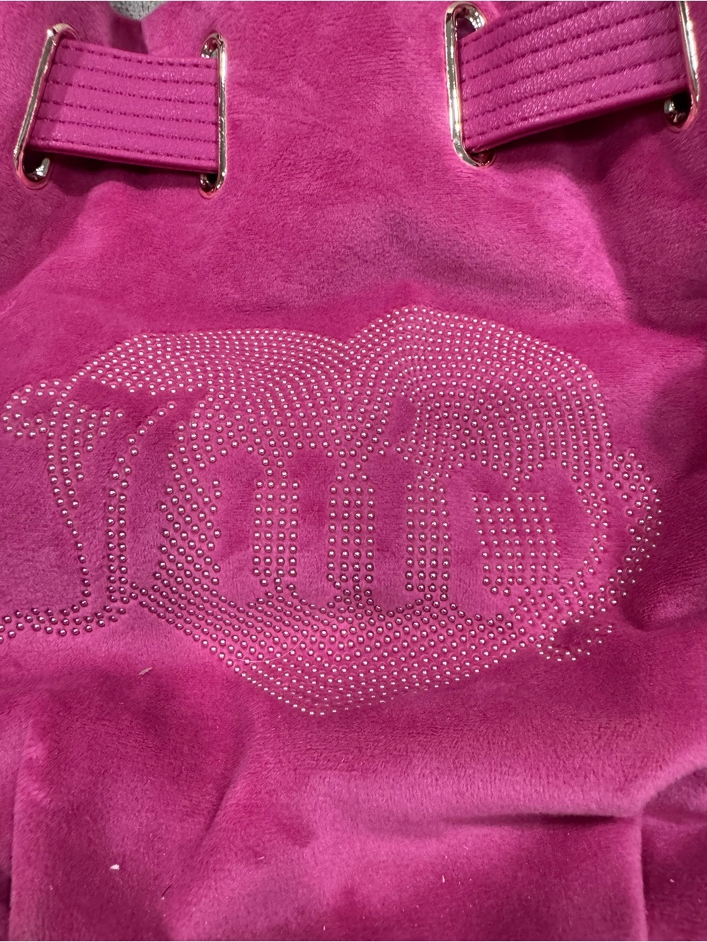 Juicy couture, hot Pink  Studded Tote Bag..NWT
